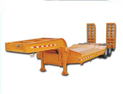 2 Qag Khoom Trailer, Gooseneck Flatbed Trailer, Tsawg txaj Semi Trailer